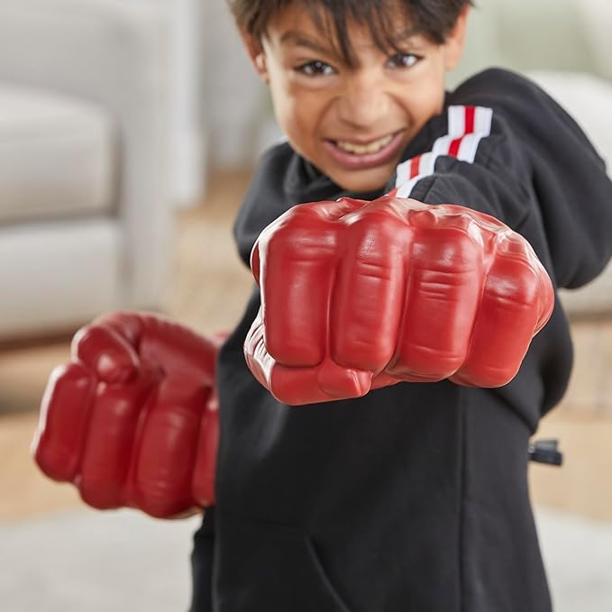 Marvel Avengers Captain America: Brave New World Red Hulk Gamma Smash Fists, Soft Foam Role Play Toy, Super Hero Toys for Kids Ages 5 and Up