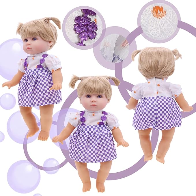 Alive Doll Clothes: 12 Sets Colorful Princess Dress, Romper, Sweater Costume & Accessories for 12-14 Inch Dolls - Perfect for Christmas & Birthday Gifts