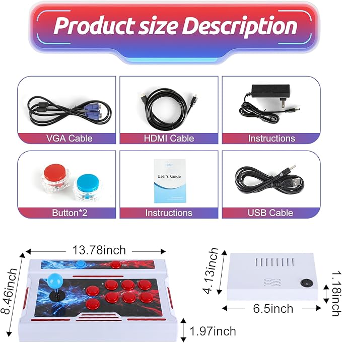 Pandora Box Arcade Console with 32000 Games in 1,Two Separate Consoles with Bluetooth Function, 1280x720 Full HD Retro Gaming Machine for TV, Monitor, and Projector, Search/Save/Hide/Pause Functions