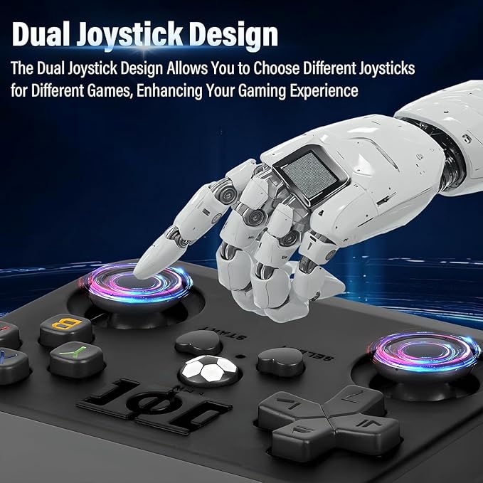 R36MAX Retro Game Console (R36S New Upgrade) - 4K HD 4.0" IPS Screen, 128GB Preloaded 22,000+ Retro Games, Open-Source Linux System, 4000mAh Rechargeable, Portable Video Games (White 128G)