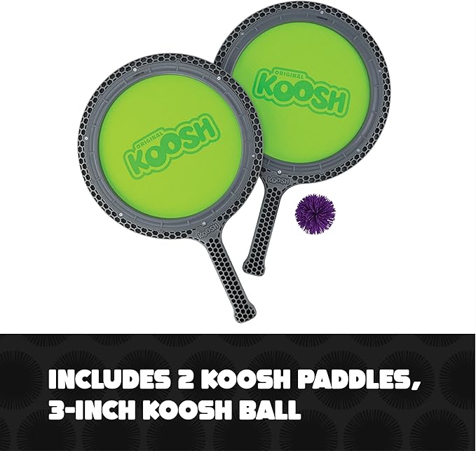 Koosh Double Paddle Playset -- Paddles and Ball for Added Koosh Fun! -- Fidget Toy -- For Ages 6+