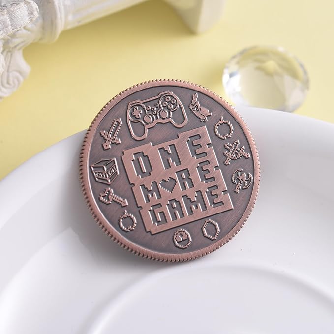 Ultimate Gamer Gift for Men - Double Sided Decision Maker Coin for Boyfriend, Husband & Gamers | Stress-Relieving Gaming Accessories for Birthday, Christmas & Valentines Day, Gamer Stocking Stuffer