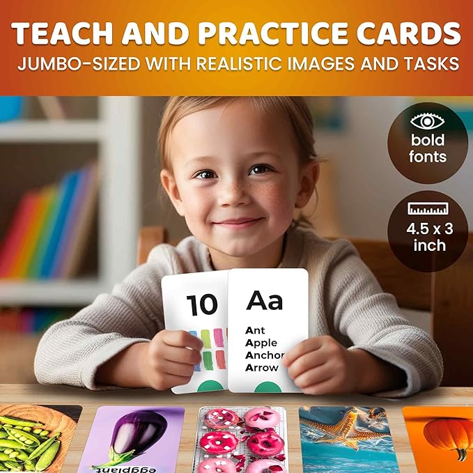 QUOKKA Set of Learning Flash Cards for Kids