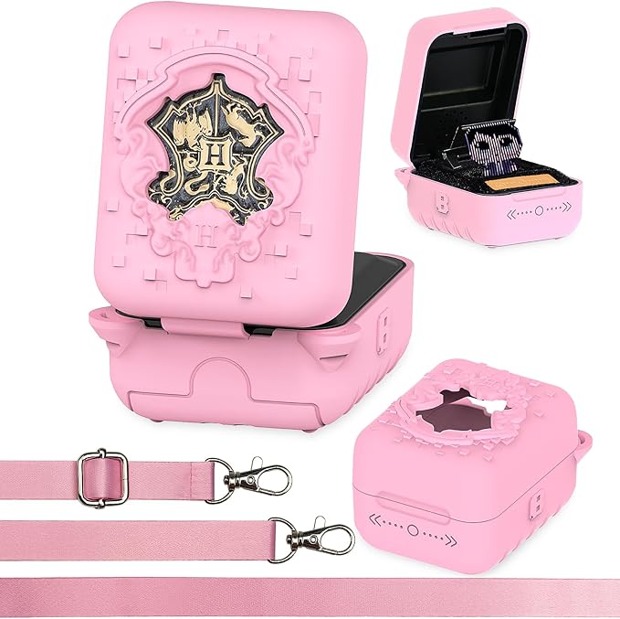 Silicone Case for Bitzee Harry Potter Interactive Digital Pet, Protective Cover for Harry Potter Bitzee Virtual Electronic Pets Accessories (Pink Case)