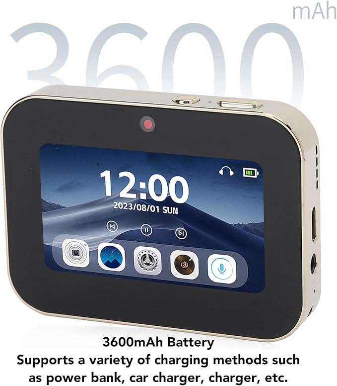 4K Digital Camera, 64MP Vlogging Camera with 3 Inch Touchscreen for Kids, 120 Degree Wide Angle & Night Vision Compact Cam, No SD Card Included