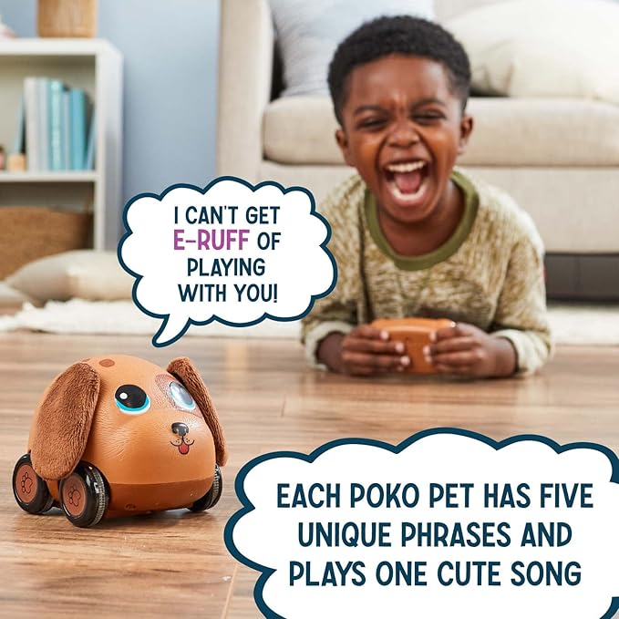 Flybar Poko Petz, Remote Control Car for Toddlers Dog Toys - 2.4GH for Boys and Girls, Light Up, Singing, Talking Toy, Preschool, Best Birthday, Toddler Gifts for Ages 3 and Up