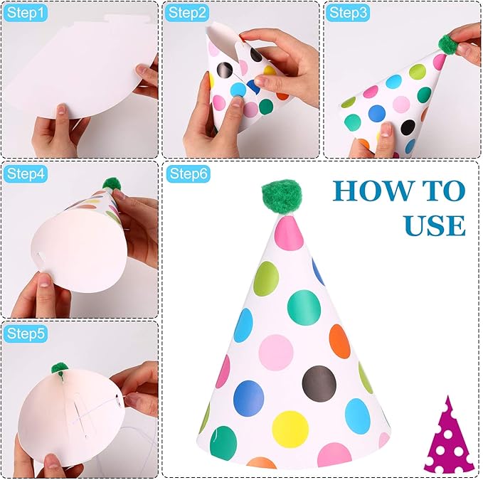 25 Pcs Party Set: 1 Colorful Banner, 3 Glasses, 10 Whistles, 11 Cone Hats for Festive Decor (Classic Style)