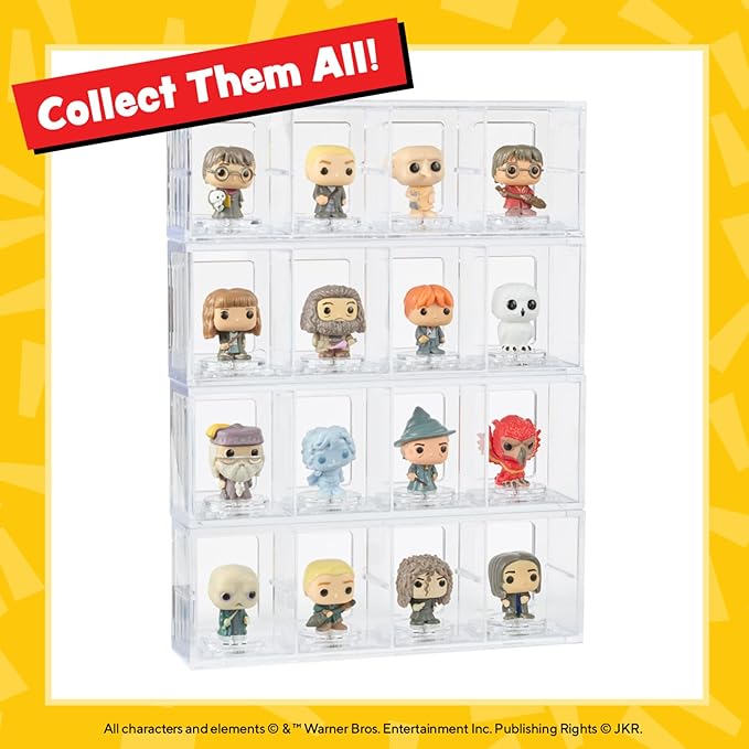 Funko Bitty POP! HP - Harry in Robe with Scarf, 4-Pack - Harry Potter, Draco Malfoy, Dobby and A Surprise Mystery Mini Figure - 0.9 Inch (2.2 Cm) - Harry Potter Collectable - Gift Idea - Cake Topper