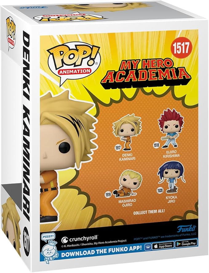 Funko POP! Animation: My Hero Academia (MHA) - Hero League Baseball - Denki Kaminari - Collectable Vinyl Figure - Gift Idea - Official Merchandise - for Kids & Adults - Anime Fans