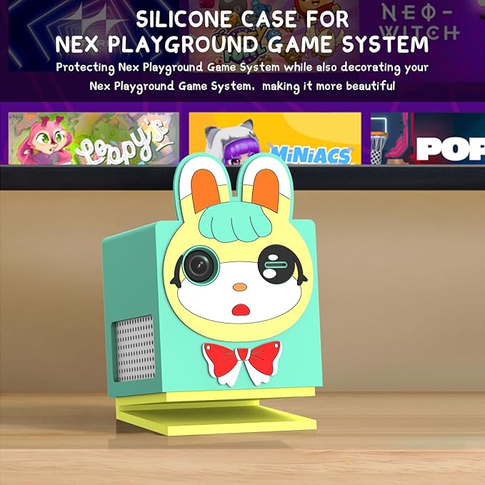 Cute Cartoon Kawaii Silicone Case Cover for Nex Playground Game System,Anti Slip Shockproof Protective Case Compatible with Nex Playground Game System