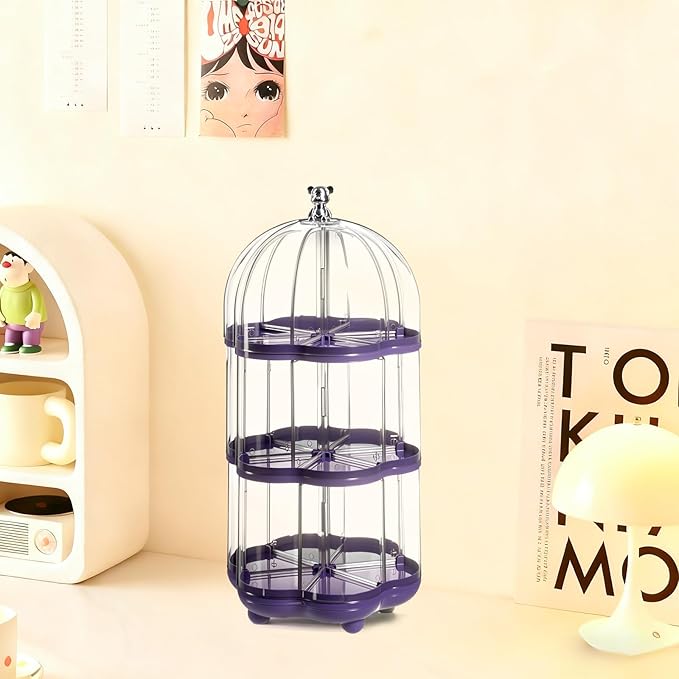 3 Layer Transparent Doll Display Box, Doll Display Stand for Pop Mart Collectibles Action, Dust-Proof, All-Round Display of Dolls Lego (3 Layer)