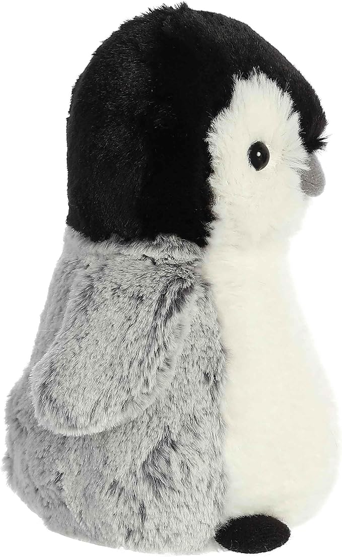 Aurora® Adorable Mini Flopsie™ Pippin Penguin™ Stuffed Animal - Mini Companions Ready for Playful Adventures - for Kids All Ages, Toddlers, Adults, and Families - Gray 6.5 Inches