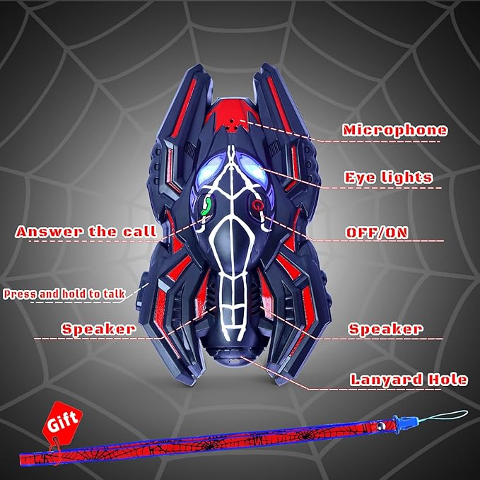 Spiders Walkie Talkies for Boys Toys|Girls Toddlers Walkie Talkies Age 3-8 Year Old|Camping Gear Outdoor Hiking Newsletter|Long Distance Wireless Telephone Receiver for 3-5 4-8 Year Old Kids Gifts