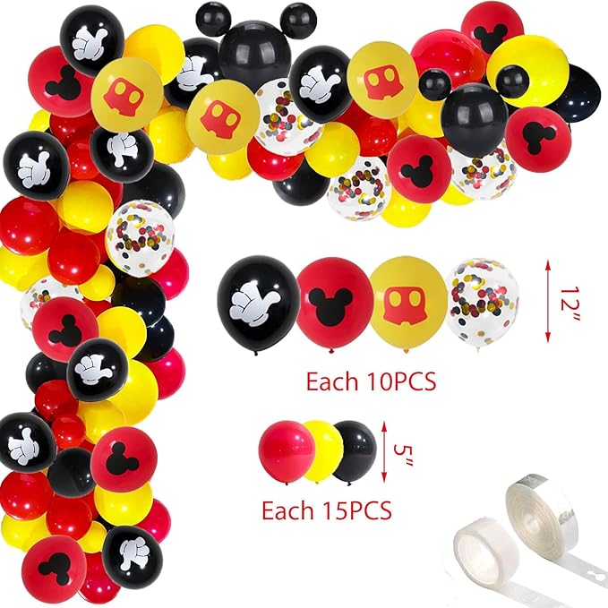 188 Pcs Red Half Birthday Party Decorations, Boys 6 Months Balloons Arch Garland Kit, Red Cartoon Boys 1/2 Bday Backdrop, TableCloth, Tableware for Boy 1/2 Half Year Baby Shower Party Supplies Favors