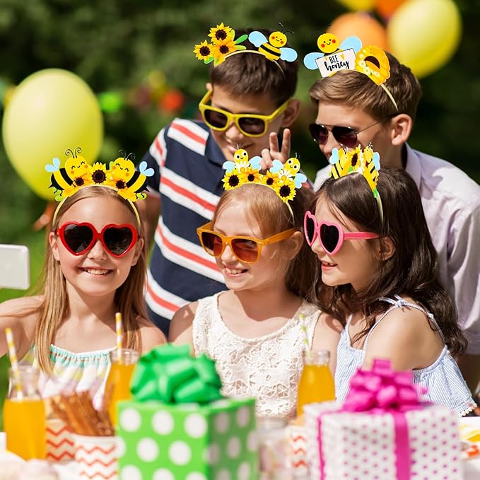 Capoda 24 Pcs Flower Honey Tentacle Headband Felt Headwear Photo Props Accessories for Themed Party Supplies