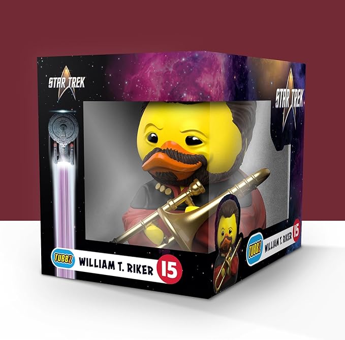 TUBBZ Boxed Edition William T. Riker Collectible Vinyl Rubber Duck Figure - Official Star Trek Merchandise - TV, Movies & Video Games