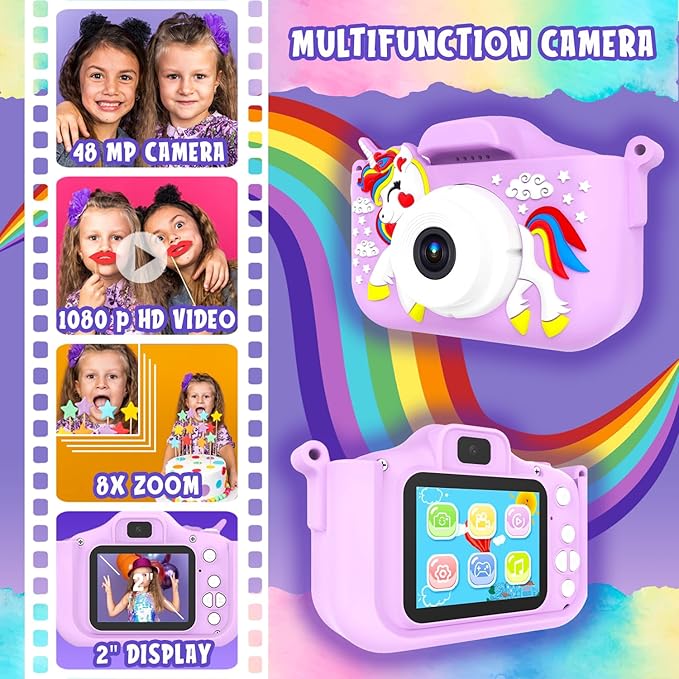 Pinatas Kids Digital Camera for Boys & Girls, Ages 3-7, Unicorn Camera