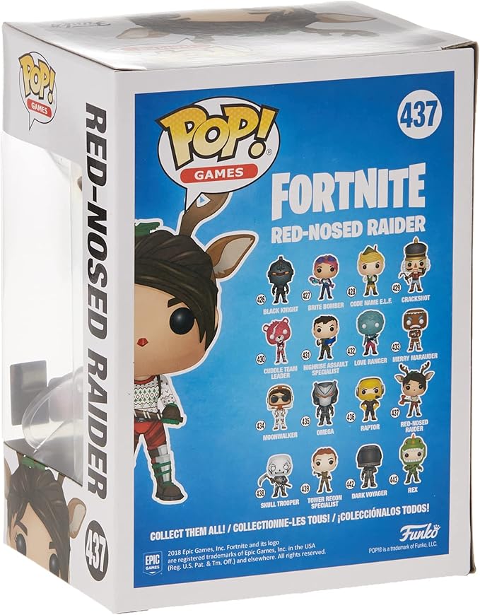Funko Pop Games: Fortnite- Red-Nosed Raider Collectible Figure, Multicolor