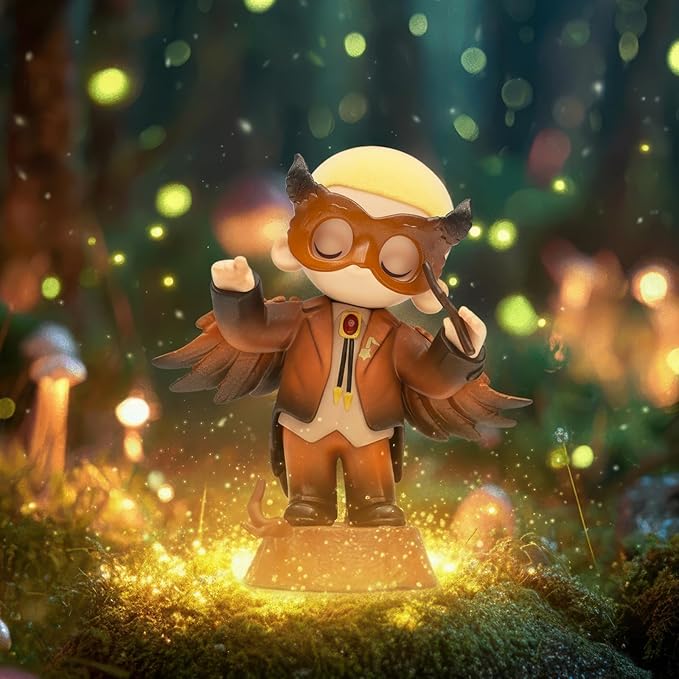 52TOYS Nook My Little Universe at Night 1PC, Collectible Toy Kawaii Action Figures Creative Gift Room Decor Desktop Decoration 3.5 Inch, Gift for Birthday Party