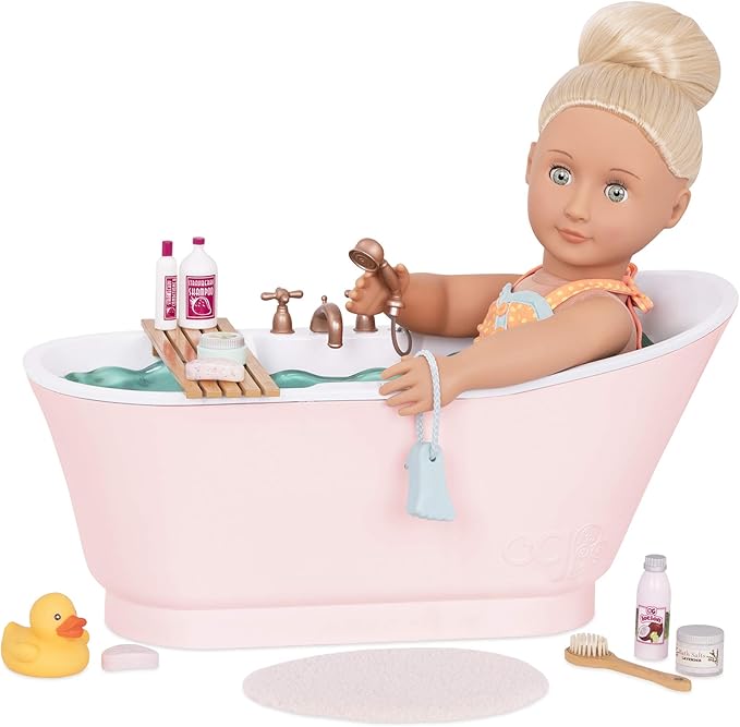 Our Generation by Battat- Bath & Bubbles Deluxe Set for 18" Dolls- Toy, Doll & Accessories for 18" Dolls- Ages 3 Years & Up