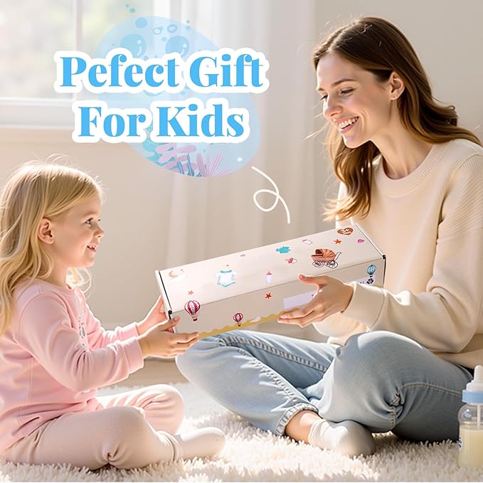 BABESIDE 5 Sets of Reborn Baby Doll Clothes with Doll Headband for 17-22 Inch Dolls, Realistic Baby Doll Clothes and Accessories Set with Various Cute Patterns for Real Life Baby Dolls