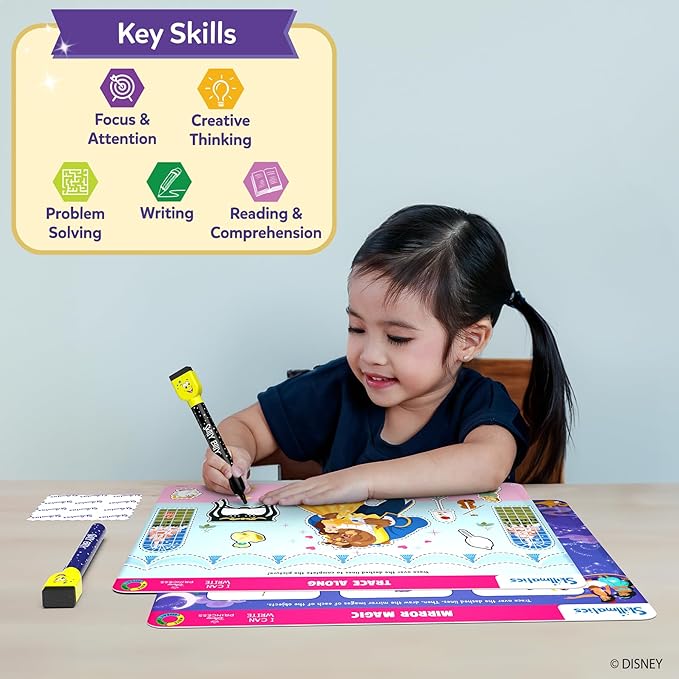 Skillmatics I Can Write Disney Princess - Reusable Preschool Learning Activities, Educational Game, Handwriting Aids, Back to School Supplies, Easter Gifts for Students, Kids, Toddlers Ages 3, 4, 5, 6