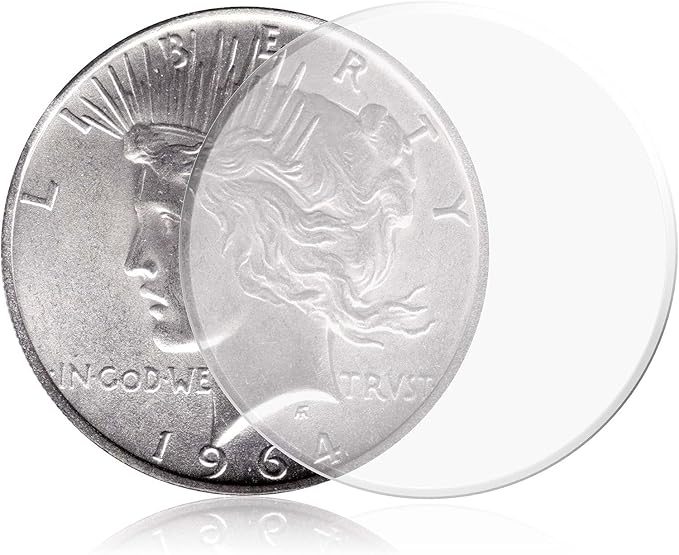 Guardhouse 38mm Coin Capsules for Morgan, Peace, Eisenhower Silver Dollar (100 2 Boxes of 50 Capsules)