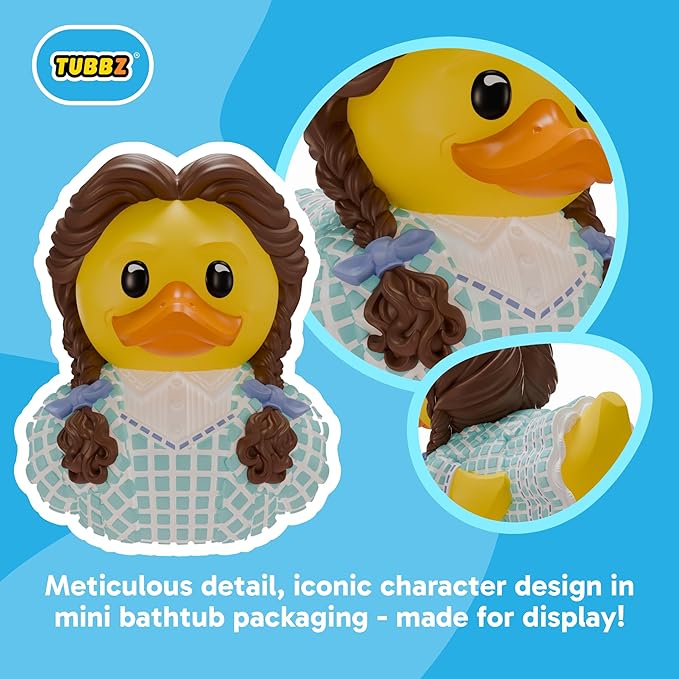 TUBBZ Mini: Wicked for Good - Dorothy Gale Cosplaying Rubber Duck Vinyl Figure – Official Collectible for Fans of Wicked