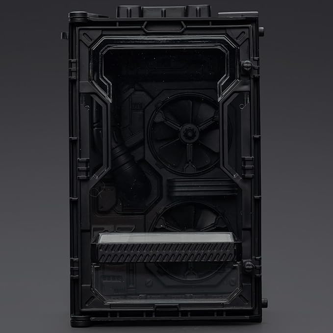 JOYTOY 5'' Display Box,Action Figures Display Case - Individual Soldier Hangar Display Case - Shadow Black A - Dustproof Collectibles Box Ages 15+
