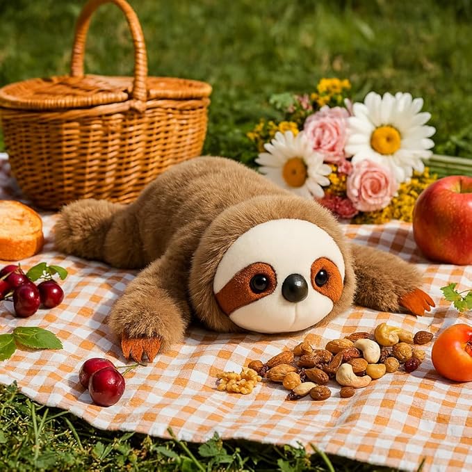 Adorable Sloth Stuffed Animal Soft Plush Sloth Plush Toy Cute Birthday Gifts for Kids Adults