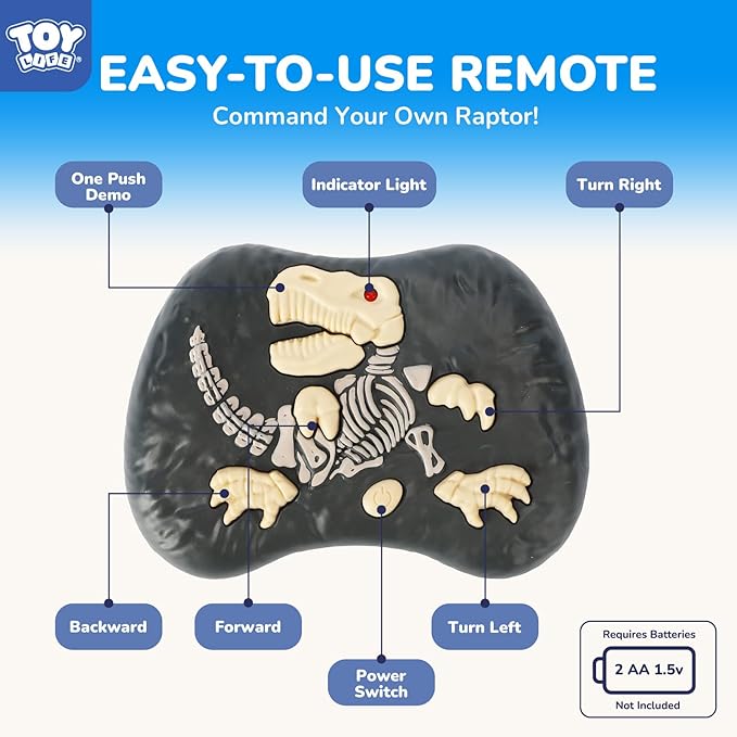 STEAM Life Remote Control Dinosaur Toy, RC T-Rex with Lights, Sounds & Mist Spray, Walking Robot Dinosaur Toys for Boys Age 4-7, Rechargeable Large Dinosaurs Toy Gift