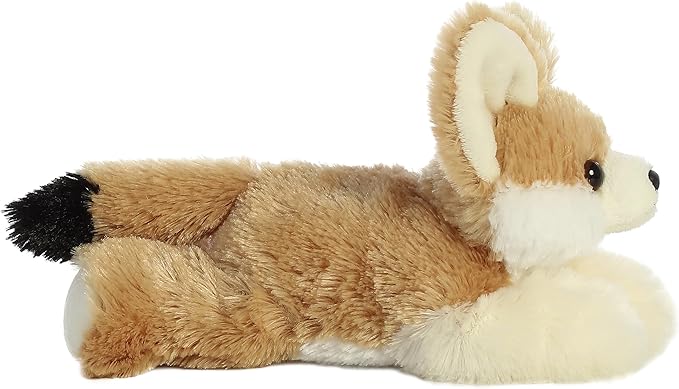 Aurora® Adorable Mini Flopsie™ Frisky Fennec Fox™ Stuffed Animal - Mini Companions Ready for Playful Adventures - for Kids All Ages, Toddlers, Adults, and Families - Brown 8.5 Inches