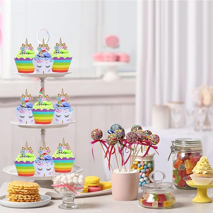 Unicorn Birthday Party Supplies - Best Value Unicorn Birthday Decorations Set with Plates, Cups, Napkins, and Cutlery for Party Themes, Perfect Party Decorations for Girls
