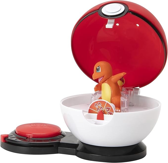 Pokémon Pokémon Surprise Attack Game, Featuring Charmander #1 and Riolu - 2 Surprise Attack Balls - 6 Attack Disks - Toys for Kids Fans