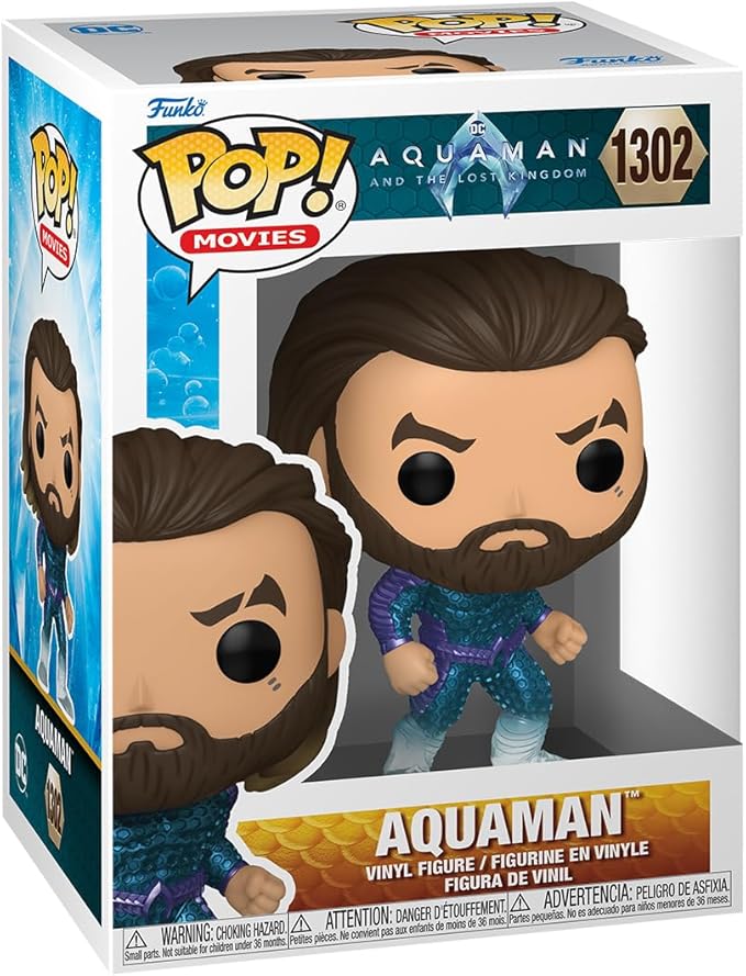 Funko POP! Movies: DC - Aquaman - Collectable Vinyl Figure - Gift Idea - Official Merchandise - for Kids & Adults - Movies Fans - Model Figure for Collectors and Display