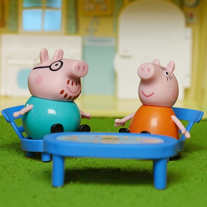Peppa Pig Toys Peppa's Family Home Combo, House Playset with 4 Figures and Car, Preschool Toys for 3 Year Old Girls and Boys and Up (Amazon Exclusive)