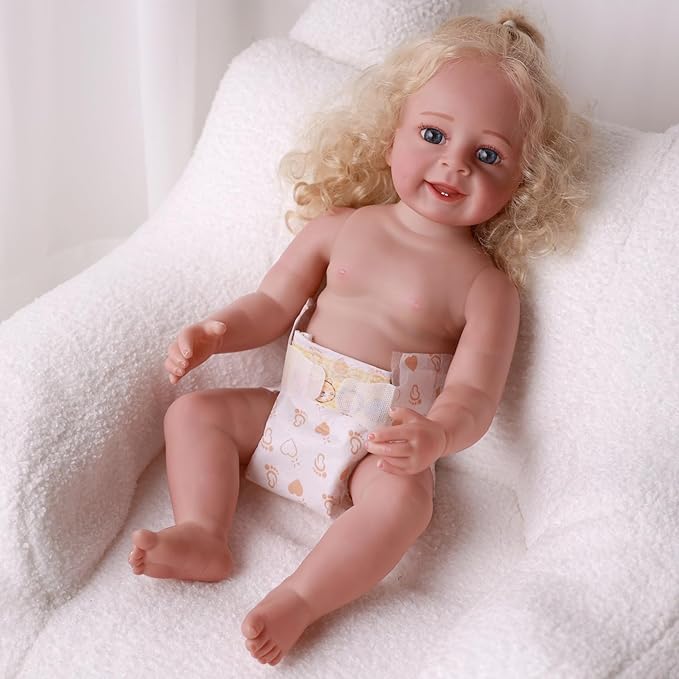 BABESIDE 15 Pcs Reborn Baby Doll Accessories Diapers Set for 17-24 Inch Dolls – Realistic Baby Doll Underwear with Cute Animal Pattern for Reborn Dolls