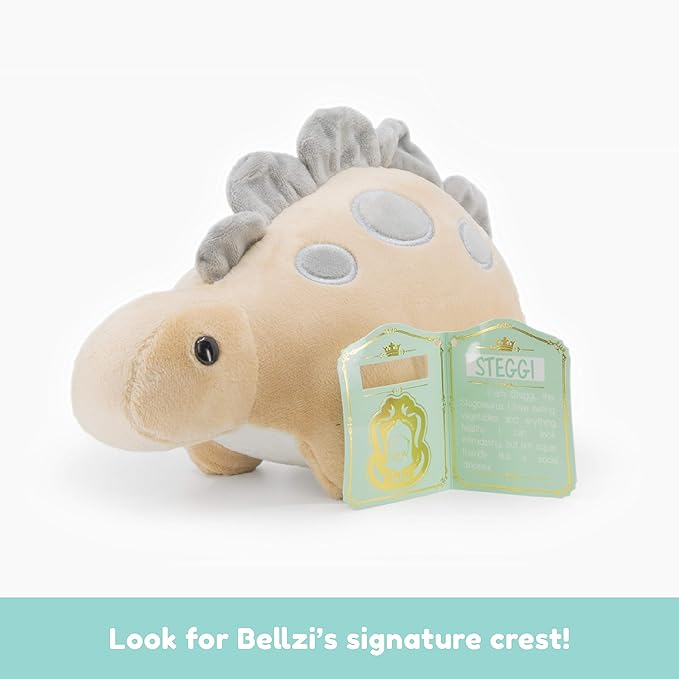 Bellzi Stegosaurus Cute Stuffed Animal Plush Toy - Adorable Soft Dinosaur Toy Plushies and Gifts - Perfect Present for Kids, Babies, Toddlers - Steggi
