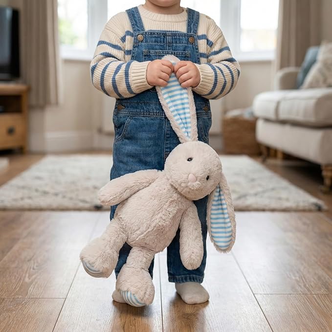 Beige Cream Bunny Rabbit Stuffed Animals Plush Toys for Kids Girls Boys Baby Birthday Bedtime Gift,17.7 inches