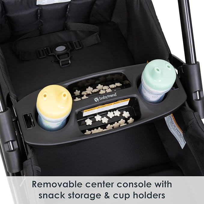 Baby Trend Expedition 2-in-1 Stroller Wagon Plus, Ultra Black