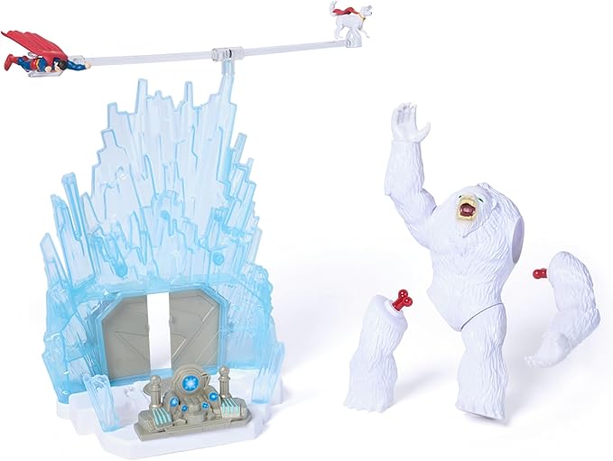 DC Comics - Fortress Of Solitude Playset - Complete Game Universe From The Movie - 3 Figures Included - Super Hero And Super Villain - Collectible Toy - Child Gift - Child Toy Ages 4+