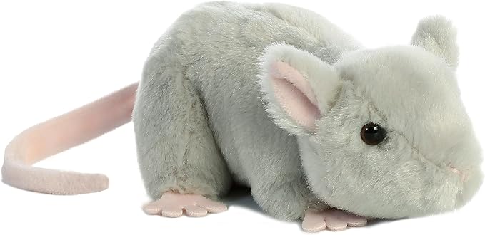 Aurora® Adorable Mini Flopsie™ Mouse Stuffed Animal - Mini Companions Ready for Playful Adventures - for Kids All Ages, Toddlers, Adults, and Families - Gray 7 Inches