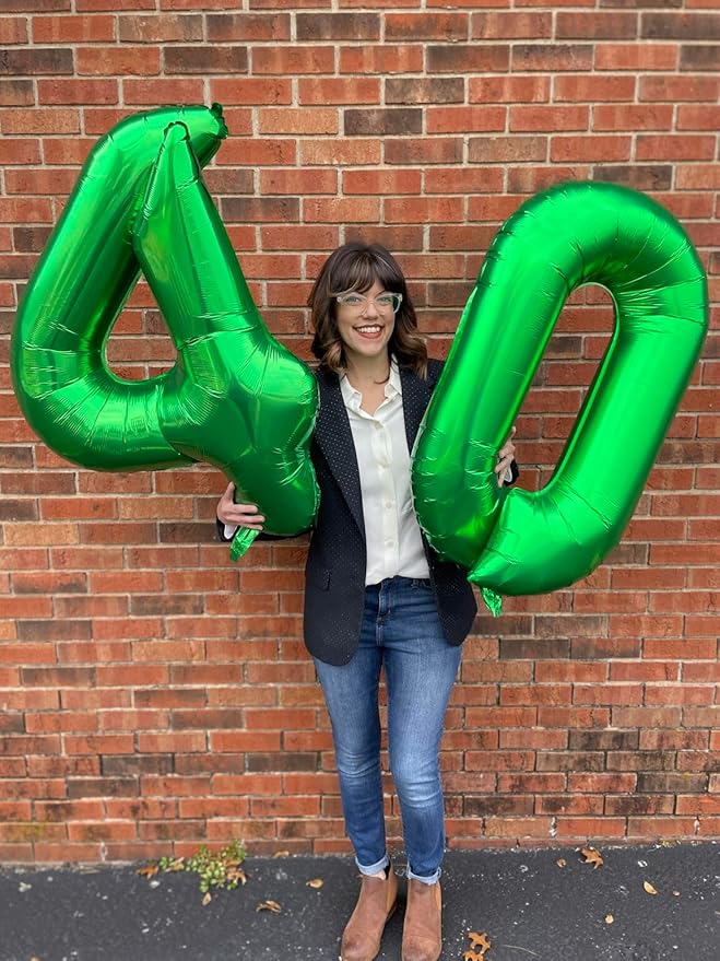 Green Number 12 Balloon 40 inch, 12 Number Balloons, 12th Green Birthday Decorations, 12 Year Old Girls Boys Party Supplies, St. Patrick's Day Games Theme Birthday Decorations
