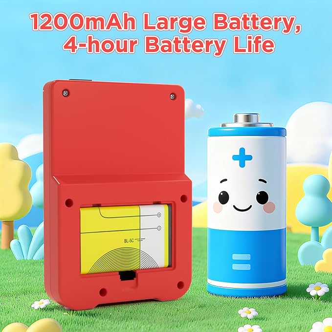 JKV Handheld Game Consoles - 500 Retro Classic Video Games, 1020mAh Rechargeable Battery 3.0" HD Screen, Portable Travel Games Mini Arcade Pocket Player, Support TV, Present for Kids & Adults (Red)