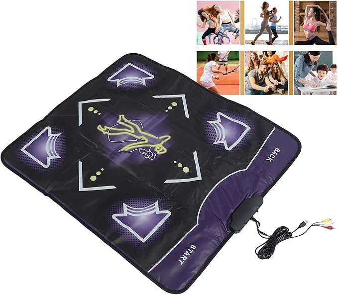 JEOZBM Dance Mat, Non Slip Dance Pad, Double Dance Mat for Kids Adults Girls Boys