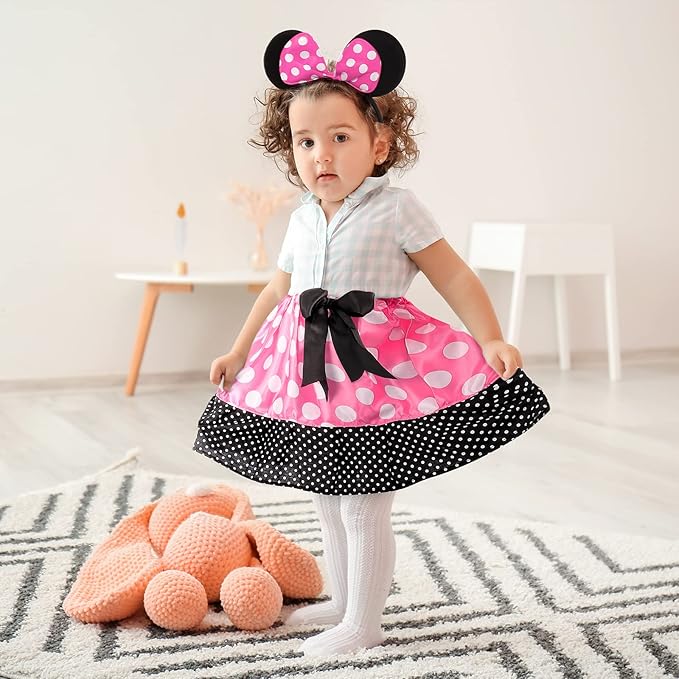 Jeowoqao Little Girl Dress Up Costumes Pretend Play Costumes Princess Role Play 13pc Mermaid Fairy Costume for Toddler Age 3 4 5 6 Years