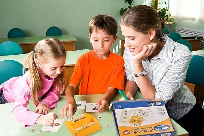 BOHS Spanish Literacy Wiz Fun Game - Espanol Lower Case 60 Flash Cards - Preschool Language Learning Educational Toys-Pack of 6