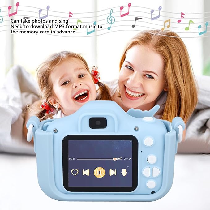 Kids Digital Video Camera, Kids Camera Toys, Digital Video Camcorder Camera for Boys and Girls Toddler (Blue)