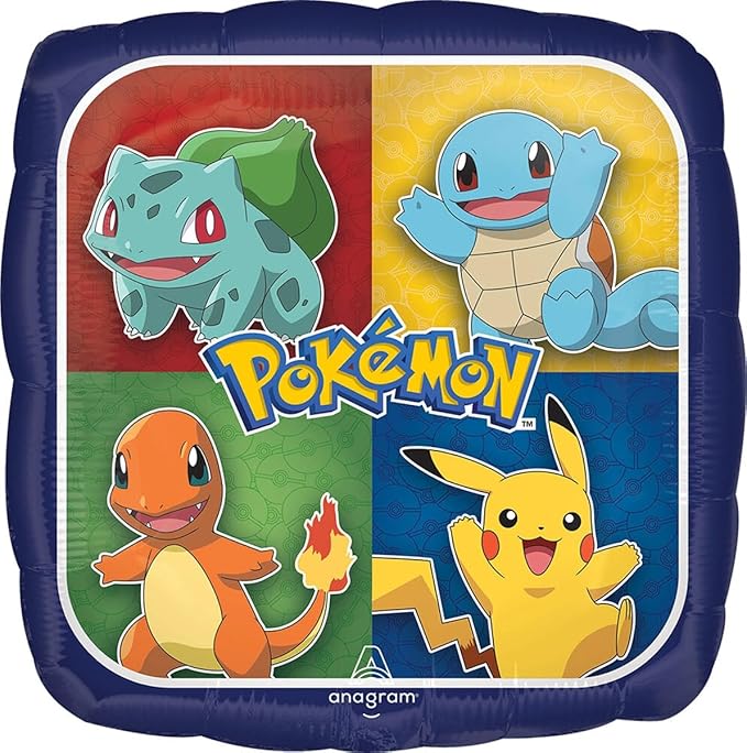 Anagram 6th Birthday Party Supplies 7pc Pikachu Foil Balloon Bouquet Decorations