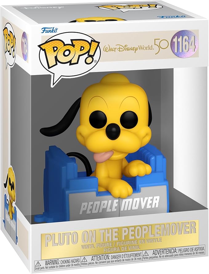 Funko Pop! Disney: Walt Disney World 50th - Pluto on The People Mover, Multicolor